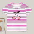 thumbnail image 1 of DecSea T-Shirt Respirant Unisexe d'Été pour Enfants Haut à Manches Courtes Col Rond Imprimé Lettre Décontracté pour Garçons, 1 of 3