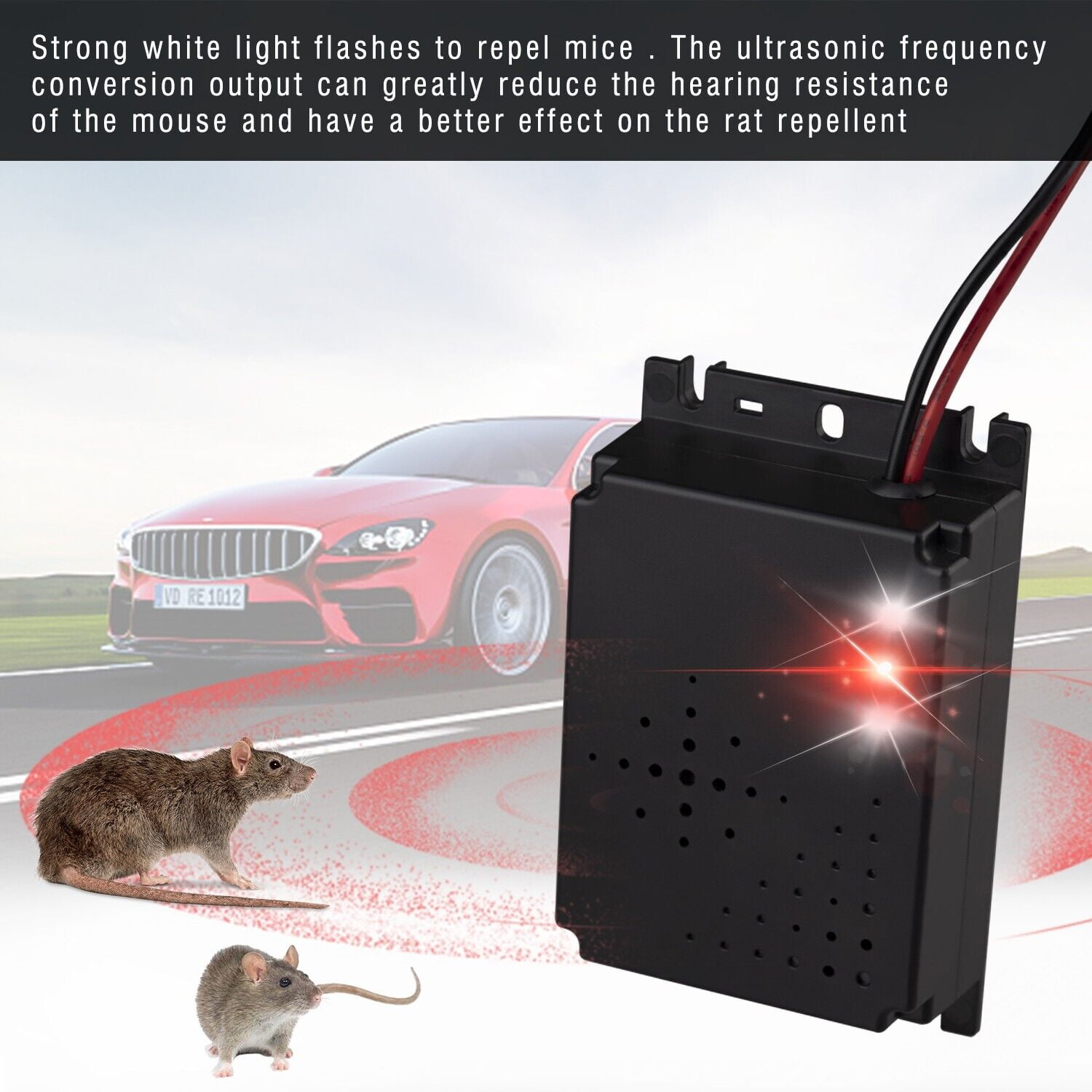 Elegant Choise Ultrasonic Mouse Repeller Rat Rodent Deterrent Wire