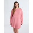 thumbnail image 2 of Joyspun Women’s Cotton-Blend Jersey Sleepshirt with Long Sleeves, Sizes XS-3X, 2 of 6