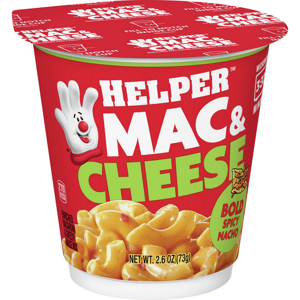 Helper, Bold Spicy Nacho Mac and Cheese, 2.6 oz cup
