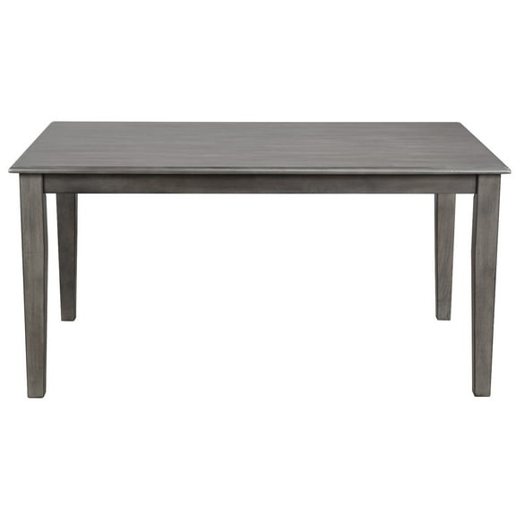 Sunset Trading Shades of Gray 60" Rectangular Wood Dining Table in Gray