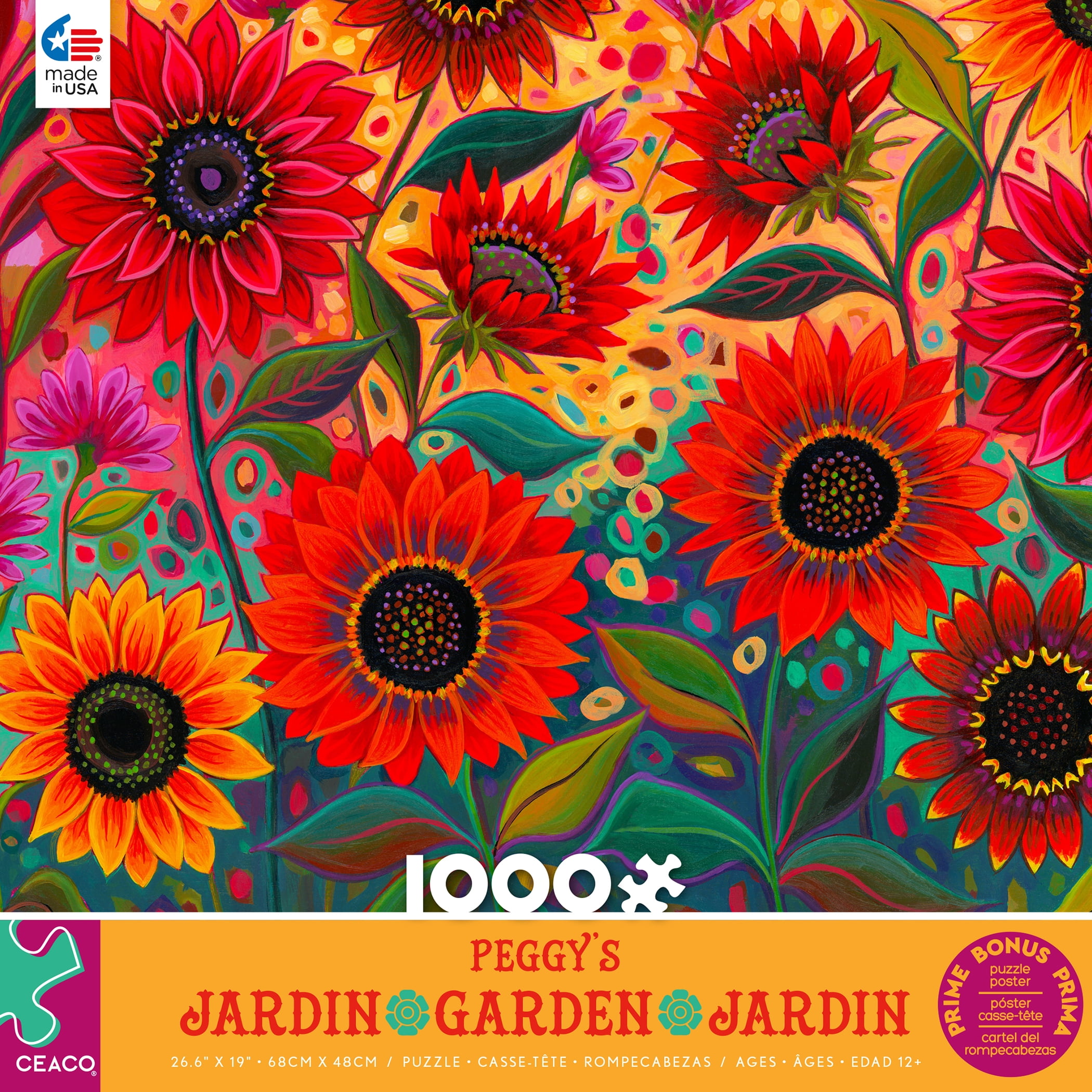 Ceaco Peggy's Garden 1000-Teile Puzzle – Motiv 'Morel Of The Story' Für Entspannten Rätselspaß