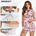 thumbnail image 5 of Yuyamidu Cute Strawberry Womens Tennis Golf Dresses with Built in Shorts Workout Golf Dresses Slim Fit Sleeveless Tennis Dress for Women Size S, 5 of 7