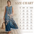 thumbnail image 5 of FOR U DESIGNS Tie Dye Plum Blossom Print Couple Outfits His and Hers Clothing 2026 Fashion Linen-Look Mens Casual Shirts Sleeveless Dress with Pocket, 5 of 7