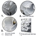 thumbnail image 3 of Designart "Elegant White Pansies" Pansies Floater Framed Canvas Wall Art, 3 of 5