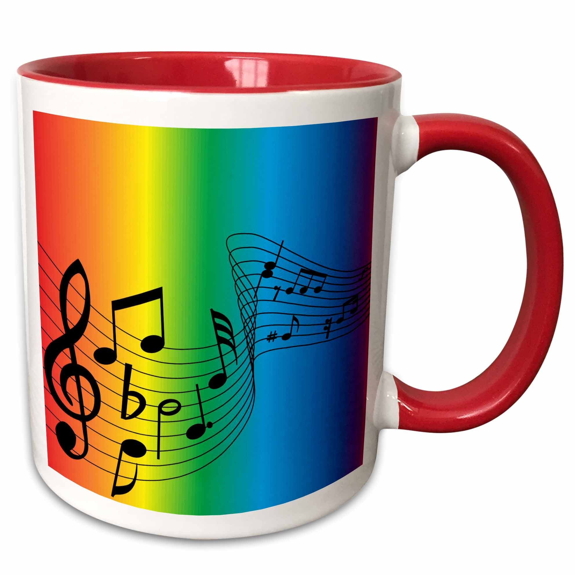 Rainbow Lotus Colorful Abstract Coffee Tea Mug Cup