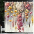 thumbnail image 3 of Ambesonne Spring Shower Curtain, Farmhouse Dreamy Lavenders, 69"Wx75"L, Mustard Dried Rose Pearl, 3 of 4