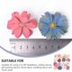thumbnail image 3 of 50 piezas de decoración para mesa de comedor, apliques de flores con confeti para mesa, decoración de plantas artificiales, mini girasol de seda, 3 of 4