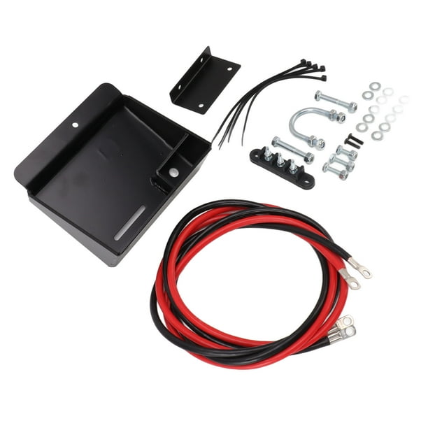 Kit De Reubicación De Caja De Batería, Caja De Reubicación De Batería Impermeable De Alta Resistencia Con Bandeja Para ATV