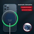thumbnail image 3 of Magnetic Wireless Charger with Stand 15W Fast Charging Pad Compatible for  13/12/12 Pro Max / Mini, 3 of 8