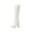 White, variant on Jsaierl Knee High Boots for Women Gogo Boots 70s Boots,Leather Square Toe Chunky Heel Platform Dress Boots, Fashion Long Chunky Tall Gogo Boots for Fall