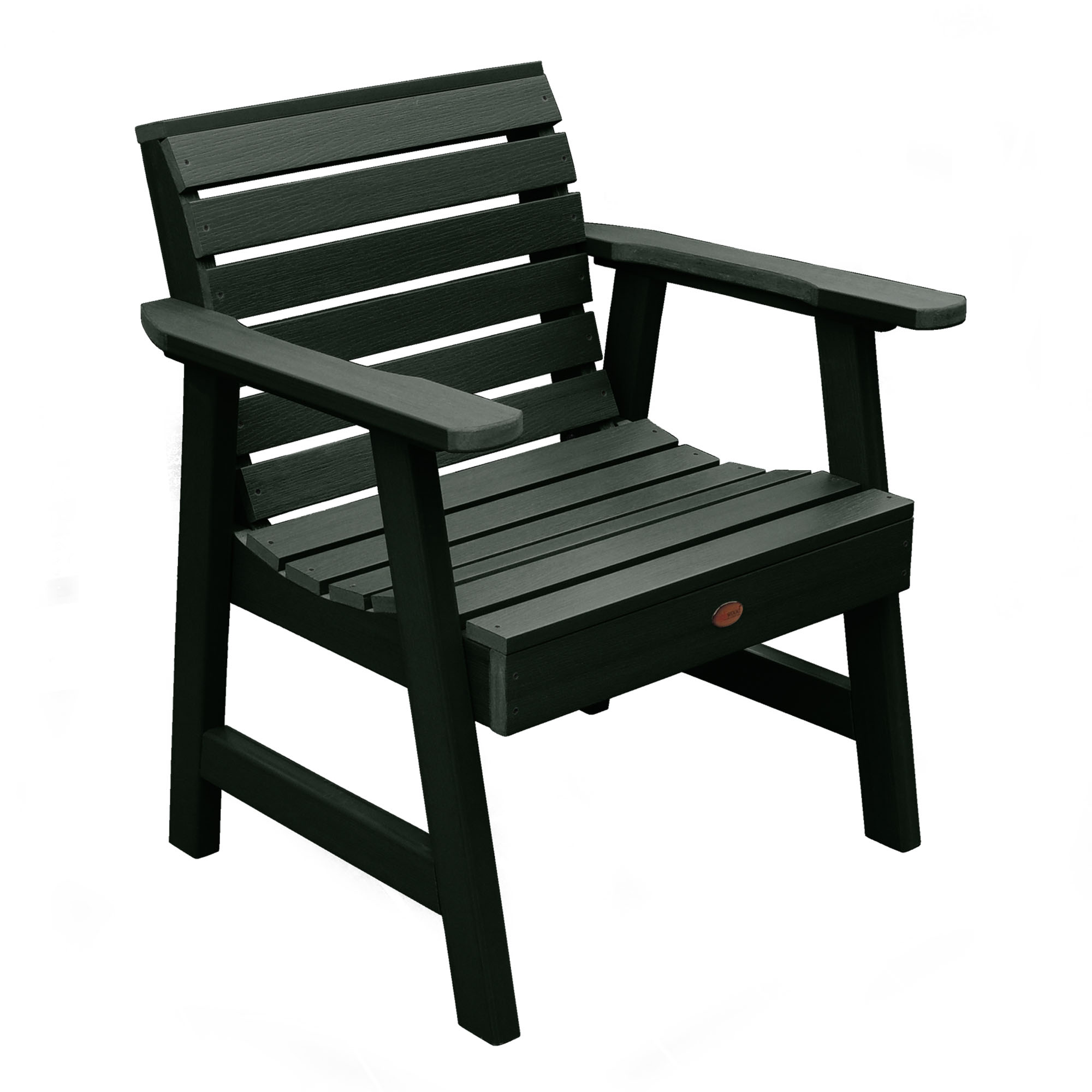 Highwood USA 2 Weatherly Garden Chairs with 1 Square Side Table Patio Furniture Sets - image 3 of 10