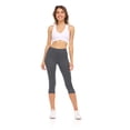 thumbnail image 2 of Sweet Hearts 3-Pack Capri Pants for Women- Elastic Waist Tummy Control Capris for Women Yoga Pants Women’s Capri Leggings Clothing Made in USA, 2 of 5