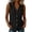 Black, variant on Noric Women's Sleeveless Button Down Blouse V Neck Solid Color Summer Casual Loose Fit Tank Tops