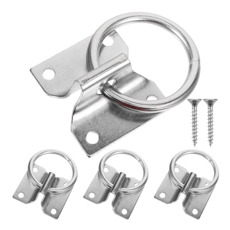 HOMEMAXS 4pcs Horse Tie Ring Blocker Portable Horse Tie Ring Kit Ring for Horse Tie Horse Supplies