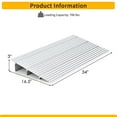 thumbnail image 2 of Gymax 3'' Door Threshold Ramp Aluminum Adjustable Rise Entry Ramp for Wheelchair, 2 of 9