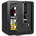 thumbnail image 1 of Kavey 2.0 Cub Safe Box, Money Safe with Hidden Compartment and Dual Alarm System, Home Safe with LCD Touch Screen and Mute Function, Safe for Money Documents Valuable, 1 of 5