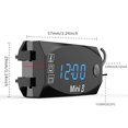 thumbnail image 2 of Digital Motorcycle Speedometer - Universal Motorcycle Speedometer, 6V-30V Motorbike Electronic Clock Thermometer Voltmeter IP67 Waterproof Dustproof W, 2 of 4