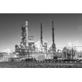 thumbnail image 2 of Highsmith, Carol 18x13 Black Ornate Wood Framed with Double Matting Museum Art Print Titled - Oil refinery in Texas, 2 of 4