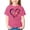 A Pink, variant on ITSAME Anti-Bullying Shirt for Girls, Short Sleeve Crewneck Lightweight Summer Casual Fashion Pullover T-Shirts Pink Size 9-10T