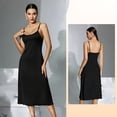 thumbnail image 4 of Cavosen Nightgowns for Women Lightweight Loose Nightgown Crew Neck Spaghetti Strap Chemise Solid Comfy Sleepwear, 4 of 5