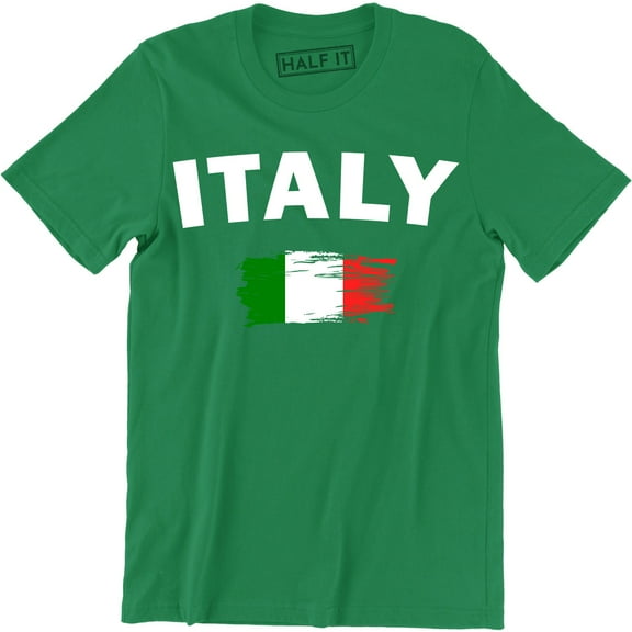 Italy Italian Flag Emblem - National Pride Country Symbol Men's Tee Shirt