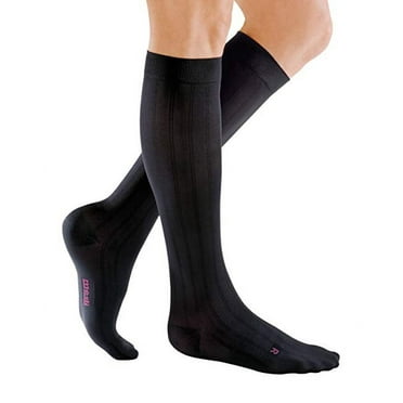 mediven for men classic 30-40 mmHg Calf High Closed Toe Compression Stockings, Black, V-Tall