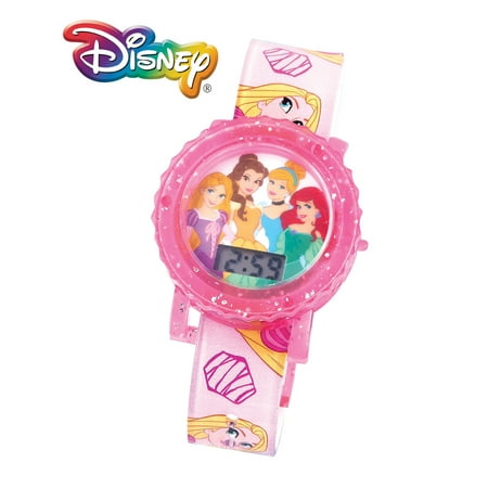 Disney Italian Charm Watch - Girls Interchangeable Bands Disney Princess Watch with 3 Bands
