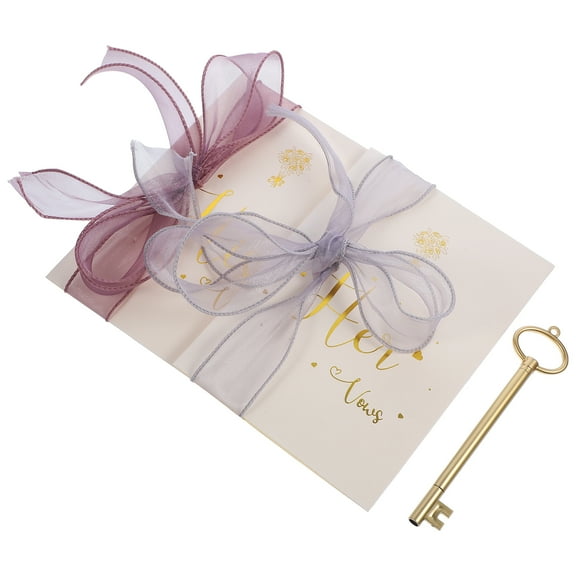 1 set of Wedding Vows Cards Wedding Vows Books Bridal Shower Gifts Wedding Supplies