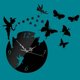 thumbnail image 1 of Butterfly Star 3D Acrylic Stereo Living Room Bedroom Decorating Mirror Wall Clock, 1 of 4