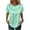 Light Green, variant on Women's Yellow Polka Dot Satin Blouse, Crew Neck Dolman Sleeve Silk-Like Top, Casual Summer Fashion T-Shirt, Elegant Evening Tee