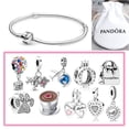 thumbnail image 2 of 8 Piezas/Set Pandora Conjunto Charms Pulsera Plata 925 Encantos Para Pulseras Charm DIY Joyería, 2 of 3
