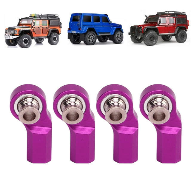 Embout de Tige Coudée RC, Direction en Acier Allié d'Aluminium pour Axial SCX10, Modèle de Voiture 1/10, Léger et, Améliore la Performance de Direction, Pièces de Rechange pour Voitures RC, 20mm de Long
