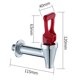 thumbnail image 5 of Grifo comercial de cobre, grifo universal para barril de café, grifo de agua plateado (grifo de cobre tipo B de 1/2 pulgada), 5 of 8