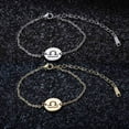 thumbnail image 2 of Giorgio Bergamo Stainless Steel Gold Plated Zodiac, Constellaction, Horoscope, Disc Anklet, Ankle Bracelet, 2 of 9