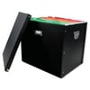 Ace Office 63003 File Box, 17 X 13 1/2 X 8 1/4, Letter/legal, Paperboard, Black