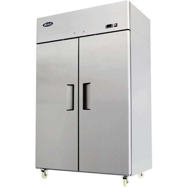 Atosa Mbf8005 Top Mount 2 Two Door Refrigerator Walmart Com Walmart Com