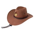 thumbnail image 1 of ROBLOX sombrero de vaquero periférico de juego de Anime, sombrilla al aire libre, protector solar, sombrero de caballero, sombrero de viaje informal, sombrero de vaquero occidental, 1 of 4