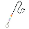 thumbnail image 1 of LCXmlly Beaded Lanyard Adjustable Length ID Badge Beaded Lanyard Non Rusting Reusable Silicone Breakaway, 1 of 7