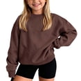 thumbnail image 4 of Zorckvet Girls' Cotton Round Neck Sweatshirts and Hoodies for Kids, 4 of 7