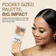 thumbnail image 4 of Palladio Eyeshadow Quads, Velvety Pigmented Blendable Matte, Metallic & Shimmer Finishes, Creamy Formula, Four Way Quad Eye Shadow Palette, Talc-Free (Party Rocker), 4 of 8