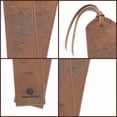 thumbnail image 5 of Leather Bookmarks for Men and Women | Quality Mens Bookmark with Music Notes | 2 Smooth Handmade Leather Book Markers for Men Women Book Lovers Readers (7x2") Leather Gift | Sovereign-Gear, 5 of 9