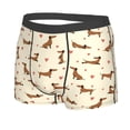 thumbnail image 2 of Wukai Heart Dachshund Print Men’s Underwear Breathable Boxer Briefs,&nbsp;Moisture Wicking & Breathable-Large, 2 of 7