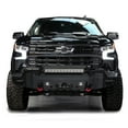 thumbnail image 4 of Vijay Compatible with 2022-2023-2024-2025-2026 Chevrolet Silverado 1500 Front Bumper Textured Black Steel with 5xLights and 2xD-rings, 4 of 9