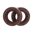 thumbnail image 1 of Unique Bargains Sello de Aceite Universal TC Anillo de Sello de Eje Rotativo 20x32x10mm Alta Presión Caucho FKM Marrón 2 Pcs, 1 of 1