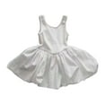 thumbnail image 2 of Tfken Dress For Girls A-Line Solid Color Trendy Cute White Square Neck Teen Dresses Size 1 Years-2 Years, 2 of 4