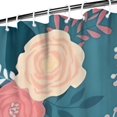 thumbnail image 3 of Pioneer Flower Floral Print Pattern Shower Curtain 72"x84" ,Bathroom Decorative Shower Curtains Set with 12 Hooks,Modern Waterproof Washable Shower Curtain, 3 of 6