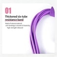 thumbnail image 5 of Pedal Resistance Band with Handle, Multifunction 6-Tube Elastic Band for Yoga, Stretching, Strength, and Full Body Exercise, Perfect for Home, Office, or Gym Use, 5 of 7