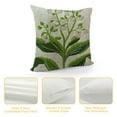 thumbnail image 4 of Nawypu Throw Pillow Covers Case Lily Valley Spring Bouquet Delicate Blossom Bluebell Flower Nature Plant Botanical Gentle Objects Square Cushion Pillowcase Covers Car Bed Decor, 4 of 5