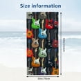 thumbnail image 3 of PHYHOO Guitars Microfiber Sand Free Beach Towel Oversized Quick Dry Absorbent for Pool Swimming Bathroom Beach Towel  30x60in, 3 of 8